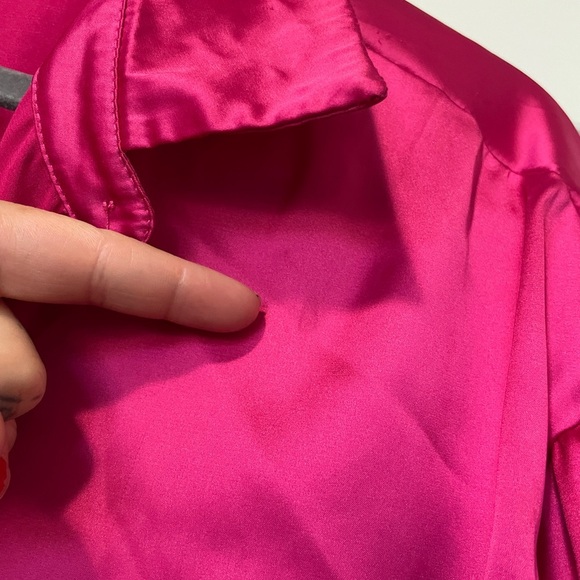 Blissshow | Fuchsia Oversized Shirt Dress / Tunic - Picture 5 of 10